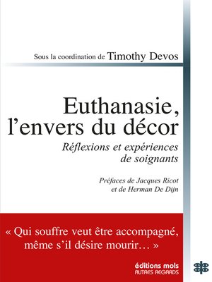 cover image of Euthanasie, l'envers du décor